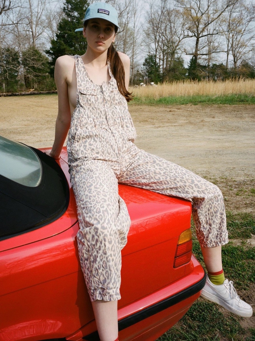 Urban Outfitters Camille Cotton Printed Overall (Leopard)